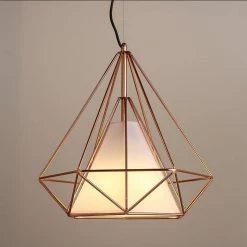 Vakkerlight Pendant Lights Diamond Cage Metal Pendant
