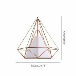 Vakkerlight Pendant Lights Diamond Cage Metal Pendant