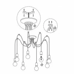Discount ๐ฅ Vakkerlight Spider Ceiling Chandelier ๐ 45 Vakkerlight Spider Ceiling Chandelier