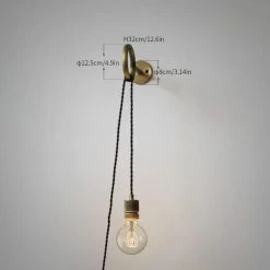 Vakkerlight Loop Minimalist Wall Light With Wall Socket