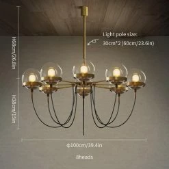 Vakkerlight Glass Ball Chandelier Chandeliers