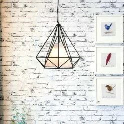 Vakkerlight Pendant Lights Diamond Cage Metal Pendant
