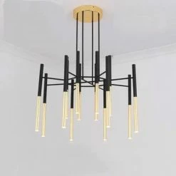 Vakkerlight Metal Tubular Chandelier Chandeliers
