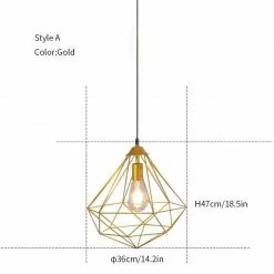 Vakkerlight Diamond Hanging Light Pendant Lights
