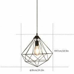 Vakkerlight Diamond Hanging Light Pendant Lights