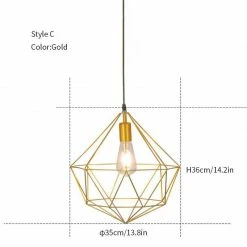 Vakkerlight Diamond Hanging Light Pendant Lights