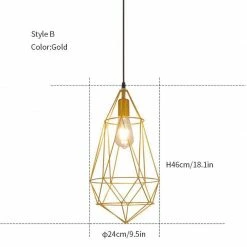 Vakkerlight Diamond Hanging Light Pendant Lights