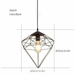 Vakkerlight Diamond Hanging Light Pendant Lights