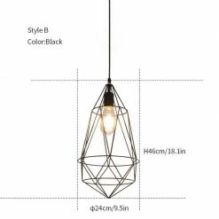 Vakkerlight Diamond Hanging Light Pendant Lights
