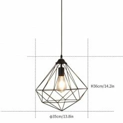 Vakkerlight Diamond Hanging Light Pendant Lights