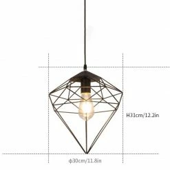 Vakkerlight Diamond Hanging Light Pendant Lights