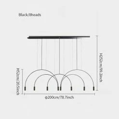 Budget ๐ Vakkerlight Chandeliers Arcs Pendant Light ๐ฏ 60 Vakkerlight Chandeliers Arcs Pendant Light