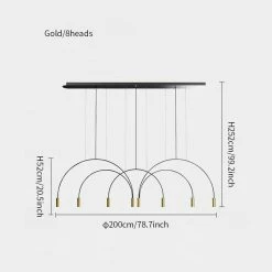 Budget ๐ Vakkerlight Chandeliers Arcs Pendant Light ๐ฏ 61 Vakkerlight Chandeliers Arcs Pendant Light