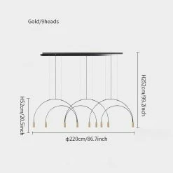 Budget ๐ Vakkerlight Chandeliers Arcs Pendant Light ๐ฏ 63 Vakkerlight Chandeliers Arcs Pendant Light