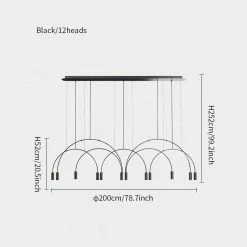 Budget ๐ Vakkerlight Chandeliers Arcs Pendant Light ๐ฏ 64 Vakkerlight Chandeliers Arcs Pendant Light