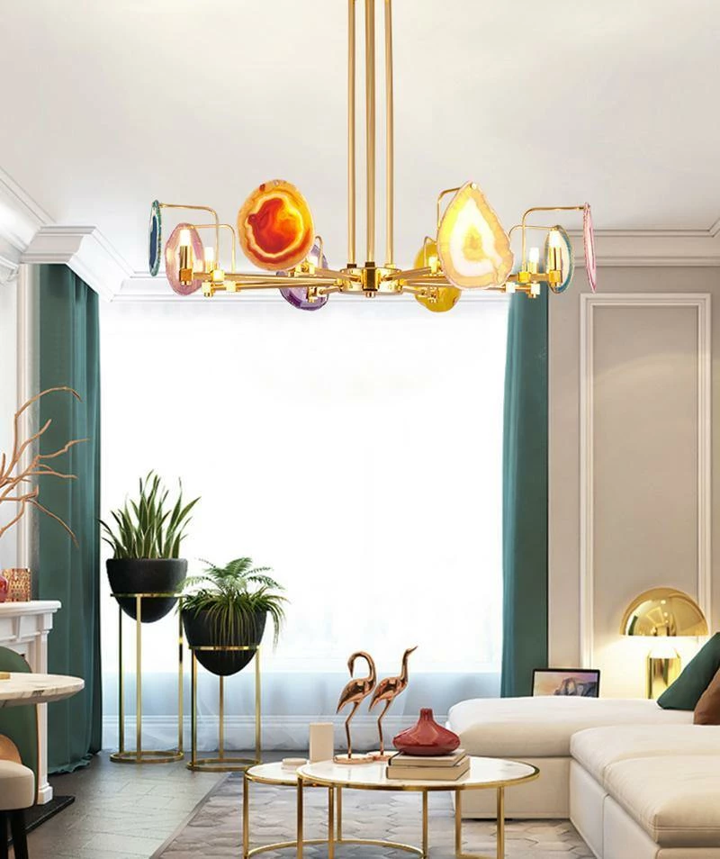 Outlet ๐งจ Vakkerlight Agate Chandelier ๐ฏ 6 Vakkerlight Agate Chandelier