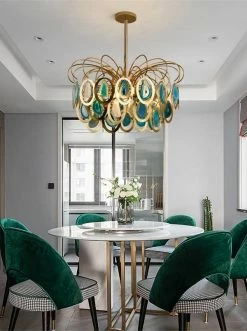 Vakkerlight Luxury Pendant Slice Agate Chandelier