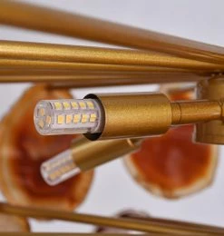 Vakkerlight Chandeliers Slice Agate Tower Chandelier