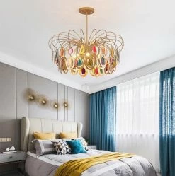 Vakkerlight Luxury Pendant Slice Agate Chandelier