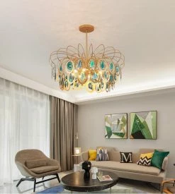 Vakkerlight Luxury Pendant Slice Agate Chandelier