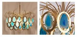 Vakkerlight Luxury Pendant Slice Agate Chandelier