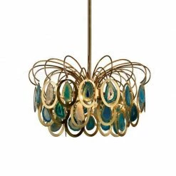 Vakkerlight Luxury Pendant Slice Agate Chandelier