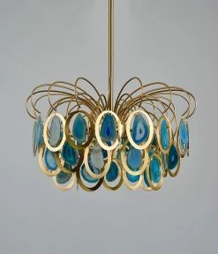 Vakkerlight Luxury Pendant Slice Agate Chandelier