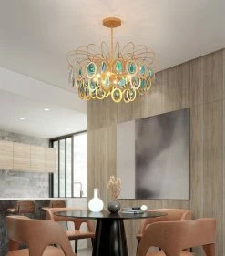 Vakkerlight Luxury Pendant Slice Agate Chandelier