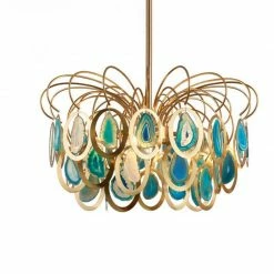 Vakkerlight Luxury Pendant Slice Agate Chandelier