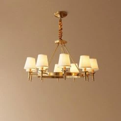 Vakkerlight Chandeliers Antique Brass Chandelier