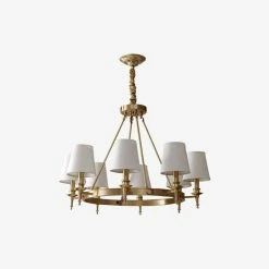 Vakkerlight Chandeliers Antique Brass Chandelier