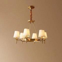Vakkerlight Chandeliers Antique Brass Chandelier