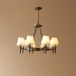 Vakkerlight Chandeliers Antique Brass Chandelier