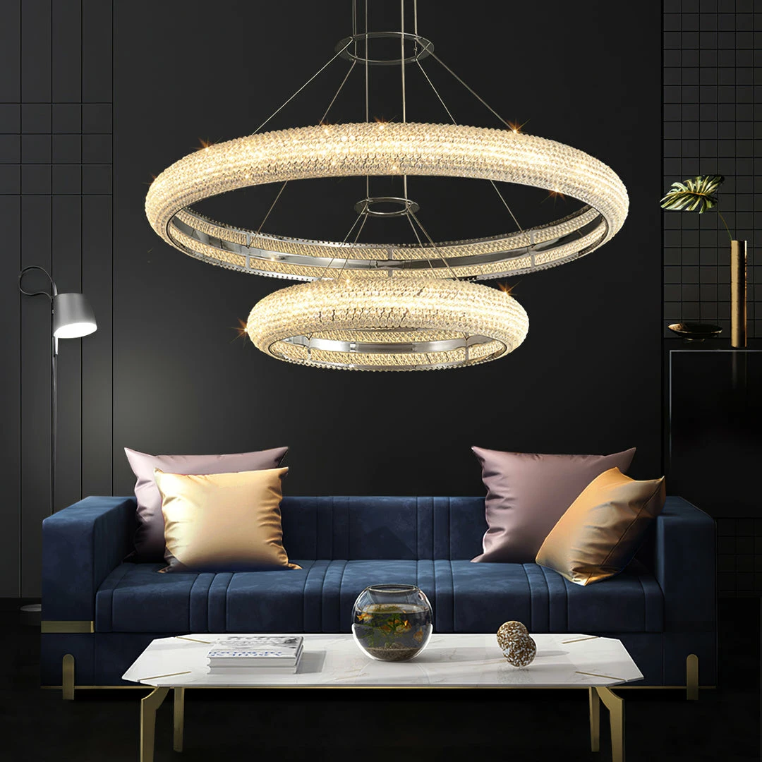 Best Sale 🧨 Vakkerlight Asscher Ring Chandelier ⭐ 7 Vakkerlight Asscher Ring Chandelier