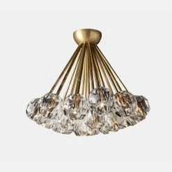 Vakkerlight Ceiling Lamp Flushmount Crystal Ball