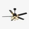 Vakkerlight Black Vintage Ceiling Fan