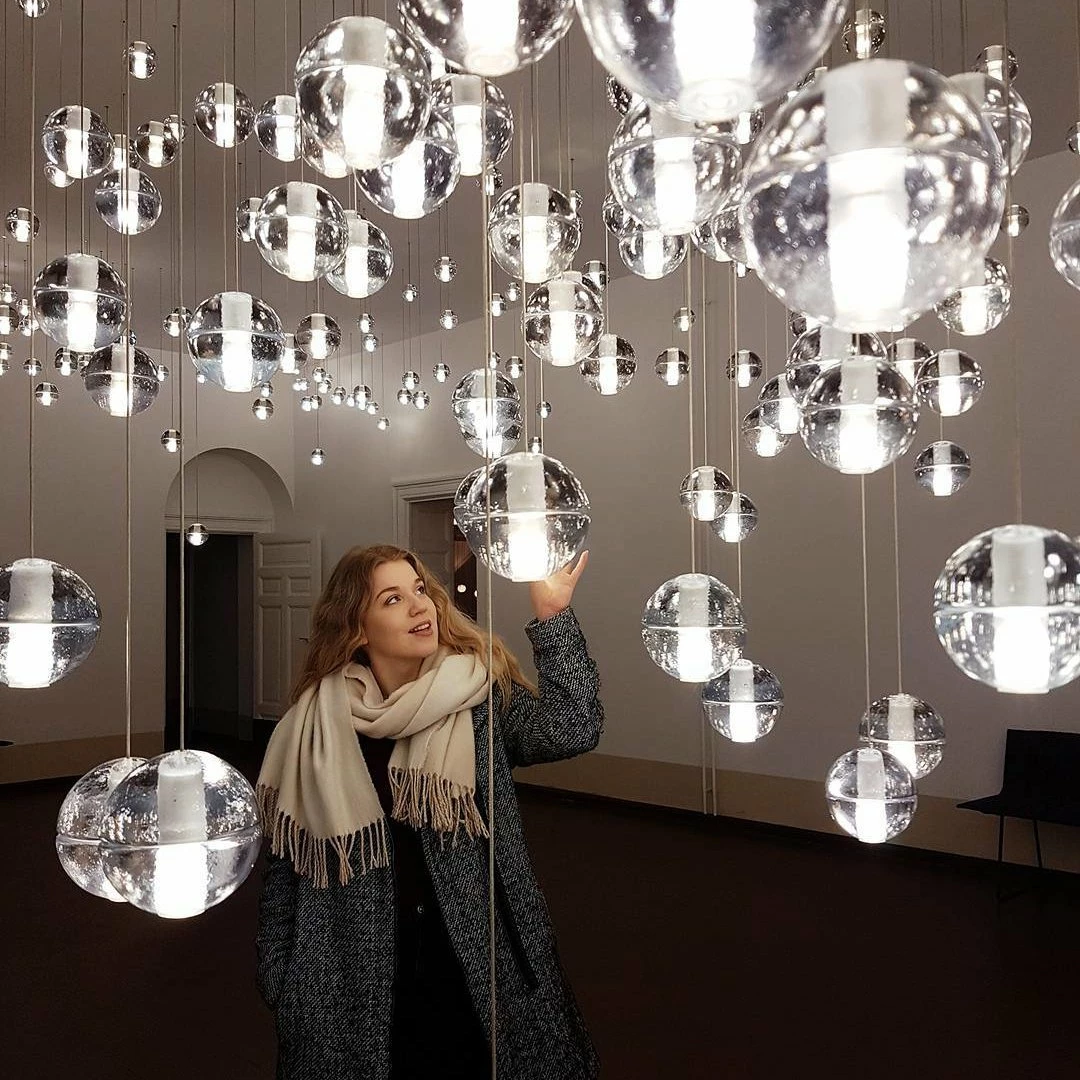 Discount ⌛ Vakkerlight Ball Crystal Pendant Light 🤩 14 Vakkerlight Ball Crystal Pendant Light