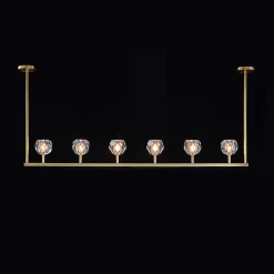 Vakkerlight Chandeliers Crystal Ball Linear Chandelier