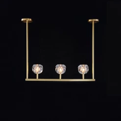 Vakkerlight Chandeliers Crystal Ball Linear Chandelier