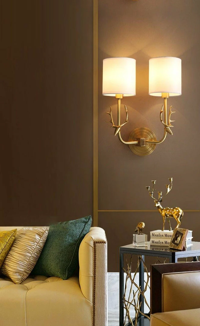 Best reviews of ๐ Vakkerlight Brass Deer Head Wall Light ๐ 32 Vakkerlight Brass Deer Head Wall Light