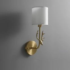Best reviews of ๐ Vakkerlight Brass Deer Head Wall Light ๐ 48 Vakkerlight Brass Deer Head Wall Light