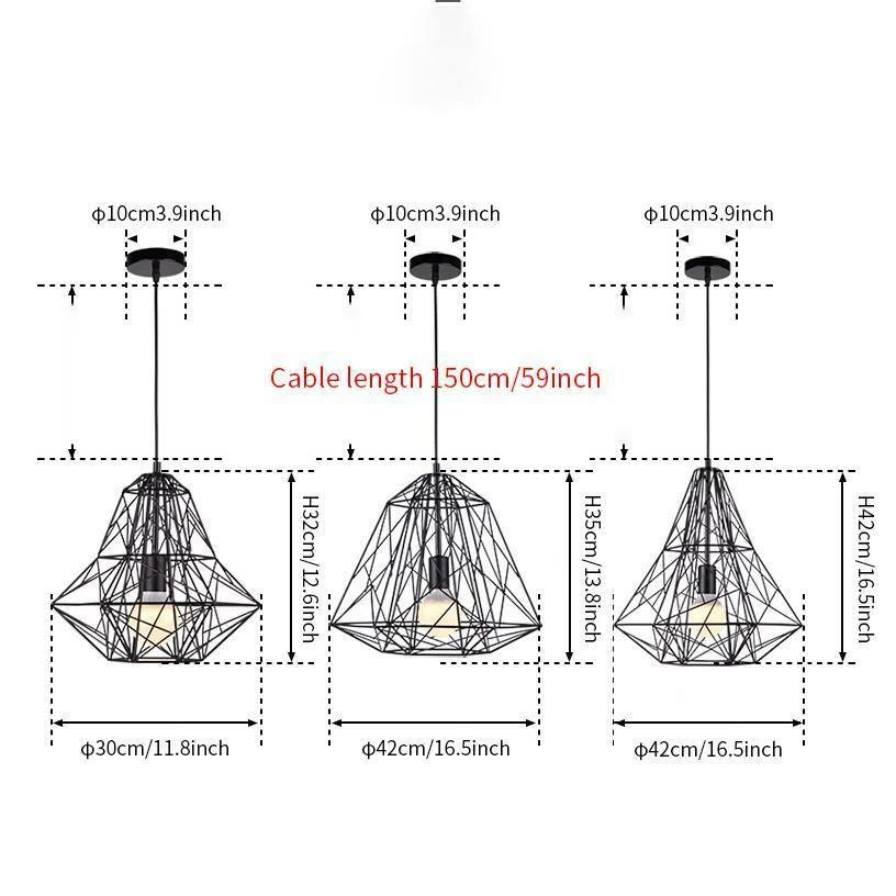 Top 10 😀 Vakkerlight Pendant Lights Cage Light Frame Pendant 😍 23 Vakkerlight Pendant Lights Cage Light Frame Pendant
