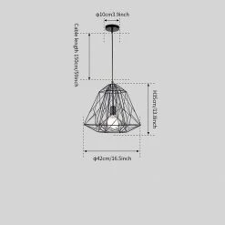 Top 10 😀 Vakkerlight Pendant Lights Cage Light Frame Pendant 😍 53 Vakkerlight Pendant Lights Cage Light Frame Pendant