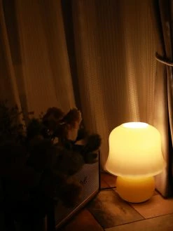 Vakkerlight Creamy Mushroom Table Lamp All Rooms