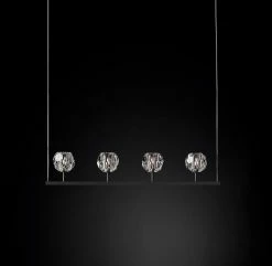 Vakkerlight Chandeliers Crystal Ball Linear Chandelier