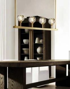 Vakkerlight Chandeliers Crystal Ball Linear Chandelier