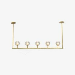 Vakkerlight Chandeliers Crystal Ball Linear Chandelier