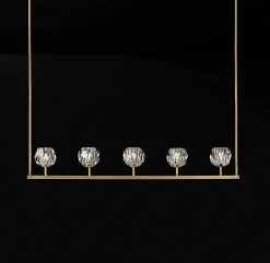 Vakkerlight Chandeliers Crystal Ball Linear Chandelier