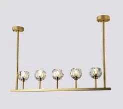 Vakkerlight Chandeliers Crystal Ball Linear Chandelier