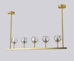 Vakkerlight Chandeliers Crystal Ball Linear Chandelier